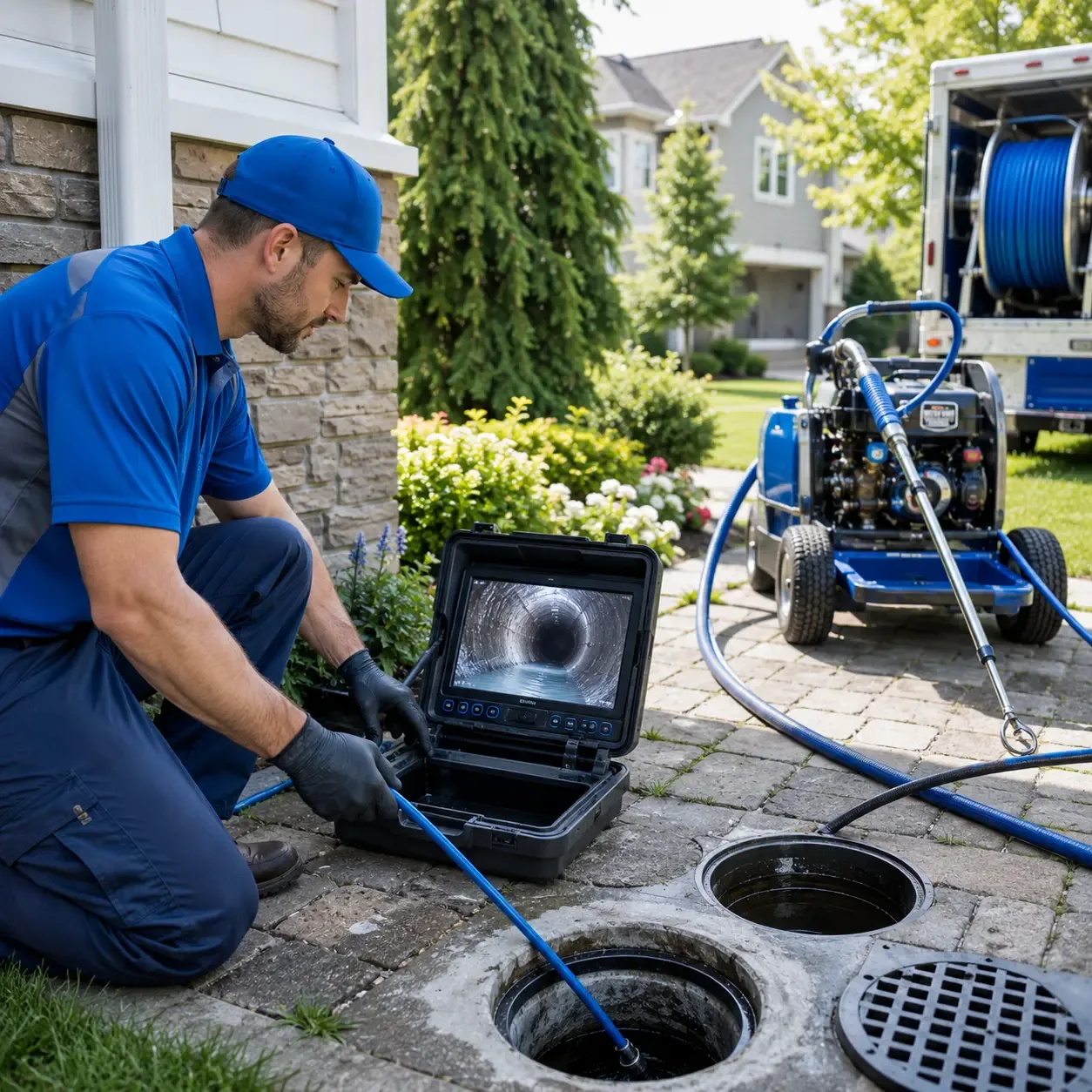 Outdoor drain cleaning professionals serving Cambria, WI
