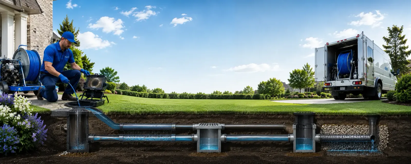 Outdoor drain cleaning information for Cambria, WI